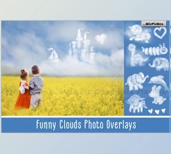 Download Funny Clouds Photo Overlays CreativeMarket - 6043289