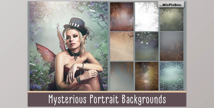 Download Mysterious Portrait Backgrounds CreativeMarket - 5814886