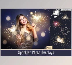 Download Sparkler Photo Overlays CreativeMarket - 5814585