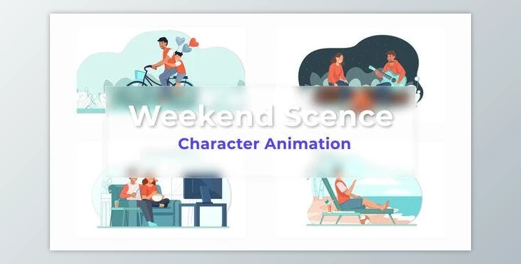 Download Weekend Explainer And Animation Scene (Videohive 36863896) - AE Project