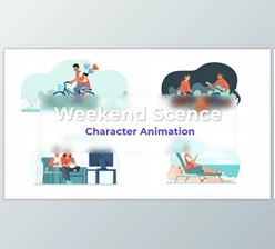 Download Weekend Explainer And Animation Scene (Videohive 36863896) - AE Project