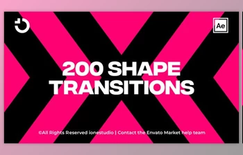Download <span class='badge badge-warning'>200</span>+ Shape Transitions (Videohive 36929854) - AE Project