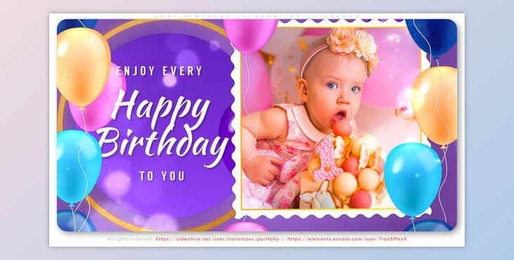 Download Anny Birthday Celebration Slideshow (Videohive 36923389) - AE Project