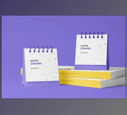 Download Mini Desk Calendar Mockup CreativeMarket - 6706176