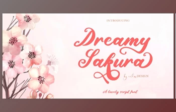 Download Dreamy Sakura <span class='badge badge-warning'>Font</span>