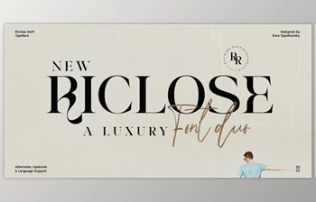 Download Riclose Serif <span class='badge badge-warning'>Font</span> Family - MyFonts
