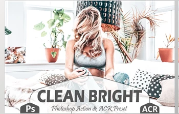 Download 18 <span class='badge badge-warning'>Clean</span> Bright Photoshop Actions