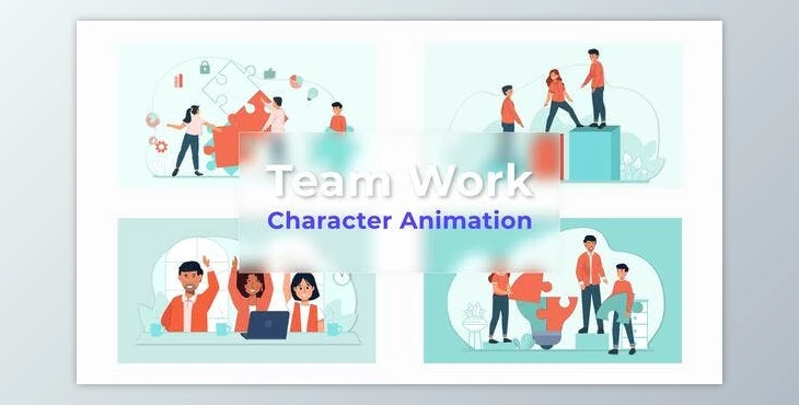 Download Graphic illustration of the team’s work Animation Scene (Videohive 36706733) - AE Project