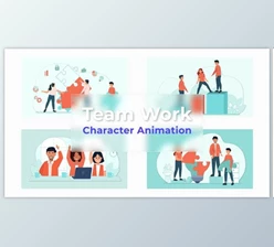 Download Graphic illustration of the team’s work Animation Scene (Videohive 36706733) - AE Project
