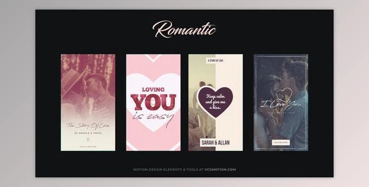 Download Stories – Romantic (Videohive 36946815) - AE Project