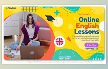 Download Online English <span class='badge badge-warning'>Course</span> and Classes (Videohive 36923874) - AE Project