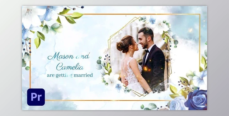 Download Watercolor and Floral Wedding Invitation | MOGRT (Videohive 36819626)