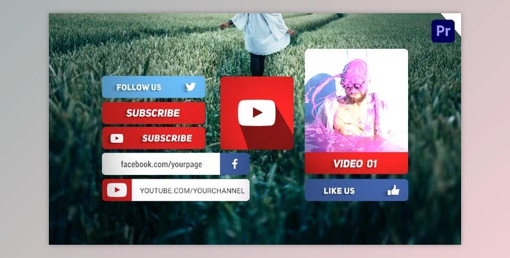 Download Modern Social Media Lower Thirds | For Premiere Pro (Videohive 36873637) - PR Project