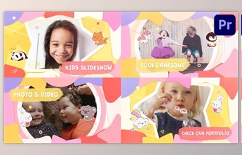 Download Cartoon <span class='badge badge-warning'>Kids</span> Slideshow | Premiere Pro MOGRT (Videohive 36948792)