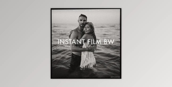 Download LIGHTROOM PRESET LR9615 Archipelago QUEST 14 Instant Film BW Black White ACR