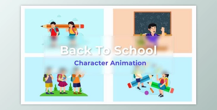 Download Back To School Animated Scene Pack (Videohive 36766701) - AE Project