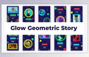 Download Glow <span class='badge badge-warning'>Geometric</span> Stories (Videohive 36977080) - AE Project
