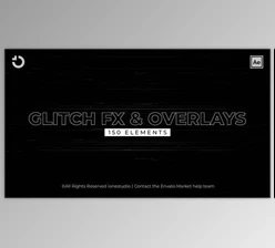 Download 150+ Glitch FX&Overlays (Videohive 37061345) - AE Project