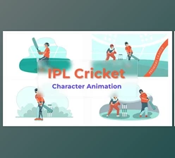 Download IPL Cricket Character Animation Scene Pack (Videohive 37071413) - AE Project