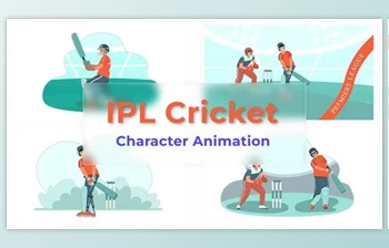 Download IPL Cricket <span class='badge badge-warning'>Character</span> <span class='badge badge-warning'>Animation</span> Scene Pack (Videohive 37071413) - AE Project