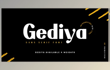 Download Gediya <span class='badge badge-warning'>Font</span> - MyFonts
