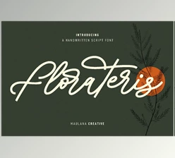 Download Florateris Cursive Script Font CreativeMarket 7069644