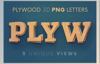 Download Plywood – 3D <span class='badge badge-warning'>Lettering</span> <span class='badge badge-warning'>CreativeMarket</span> 7055632