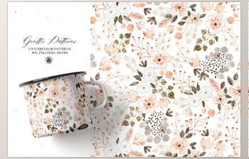 Download Gentle <span class='badge badge-warning'>Patterns</span> Watercolor Set