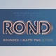 Download Rounded & Matte – 3D Lettering CreativeMarket 7053146