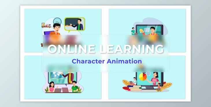 Download Online Learning Animation Scene Pack (Videohive 36814352) - AE Project