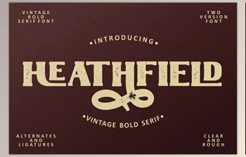 Download Heathfield – Vintage Bold Serif <span class='badge badge-warning'>Font</span>