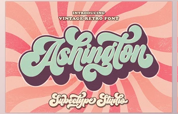 Download Retro Ashington – Vintage <span class='badge badge-warning'>Font</span> Style Creativemarket 7066106