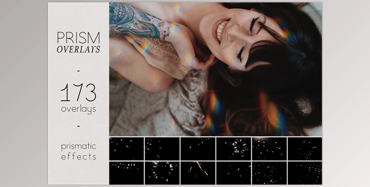 Download Prism Rainbow Light Photo Overlays CreativeMarket - 7110949