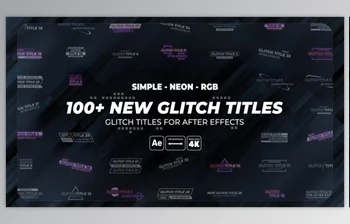 Download 100+ Glitch Titles | <span class='badge badge-warning'>Simple</span> | Neon | RGB (<span class='badge badge-warning'>Videohive</span> 37102836) - AE <span class='badge badge-warning'>Project</span>
