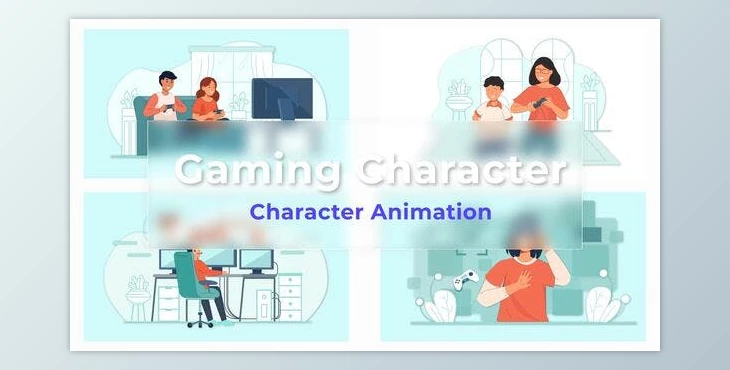 Download Gaming character Animated Scene Pack (Videohive 36766715) - AE Project