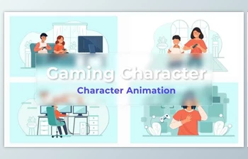 Download Gaming <span class='badge badge-warning'>character</span> Animated Scene Pack (Videohive 36766715) - AE Project