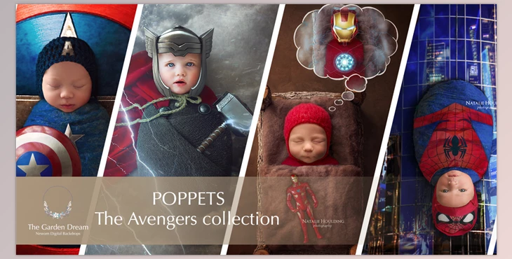 Download The Avengers Collection | Newborn Digital Backdrop