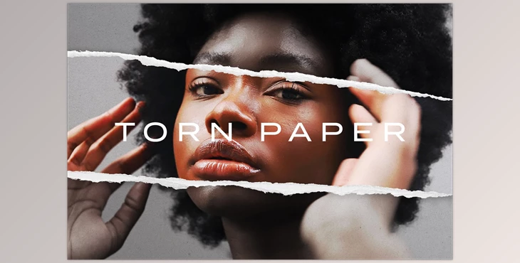 Download Torn Paper Stripes Photo Effect CreativeMarket - 6938752