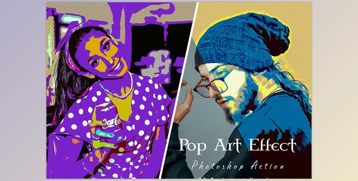 Download Pop Art Effect PS Action CreativeMarket - 7125799