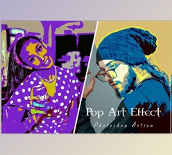 Download Pop Art Effect PS Action CreativeMarket - 7125799