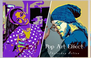 Download Pop Art Effect <span class='badge badge-warning'>PS</span> Action <span class='badge badge-warning'>CreativeMarket</span> - 7125799