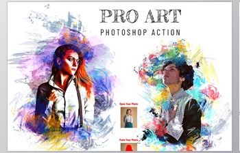 Download Pro <span class='badge badge-warning'>Art</span> Photoshop Action CreativeMarket - 7116812