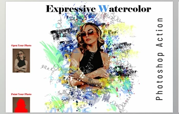 Download <span class='badge badge-warning'>Expressive</span> <span class='badge badge-warning'>Watercolor</span> PS Action CreativeMarket - 7120347