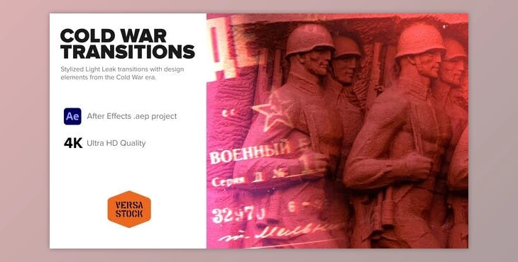 Download Cold War Era Light Leaks Transitions (Videohive 36829556) - AE Project