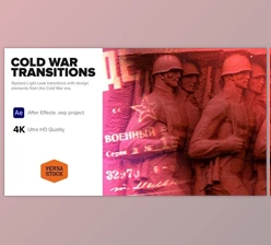 Download Cold War Era Light Leaks Transitions (Videohive 36829556) - AE Project