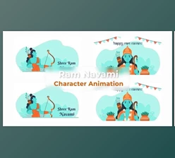 Download Ram Navmi Character Animation Scene Pack (Videohive 37148186) - AE Project