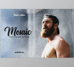 Download Mosaic Photoshop Action CreativeMarket - 7111274