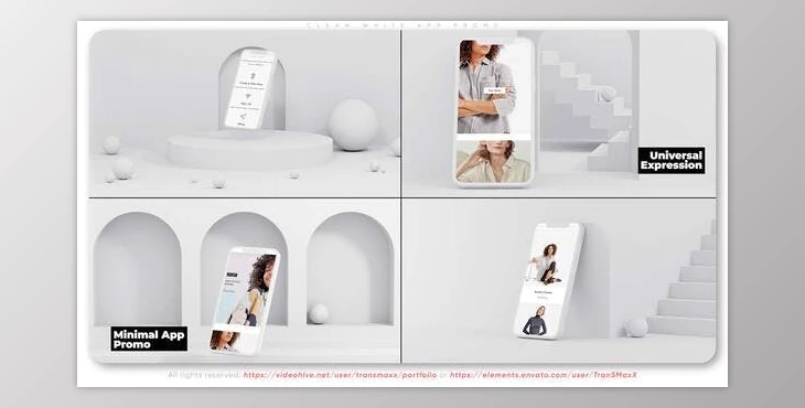 Download Clean White App Promo (Videohive 36581442) - AE Project