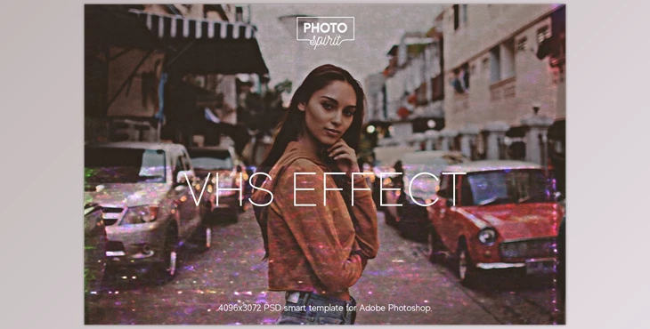Download VHS Effect for Photoshop CreativeMarket - 7139085