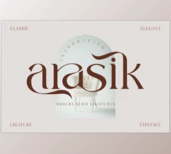 Download Arasik _ modern serif ligatures
